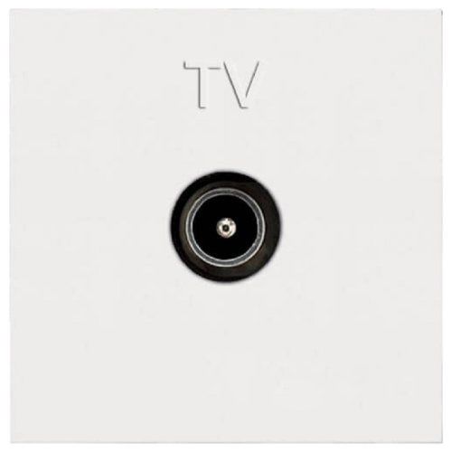Розетка TV Оконечная без рамки ABB Niessen Zenit 1-м. 2 мод. N2250.7 BL белый картинка